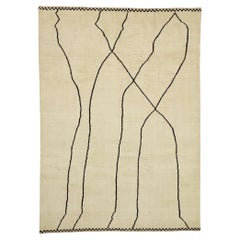 Nouveau tapis marocain contemporain de style minimaliste