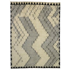 New Contemporary Moroccan Area Rug with Modern Bauhaus Style
