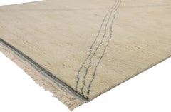 New Contemporary Moroccan Area Rug with Minimalist Style
