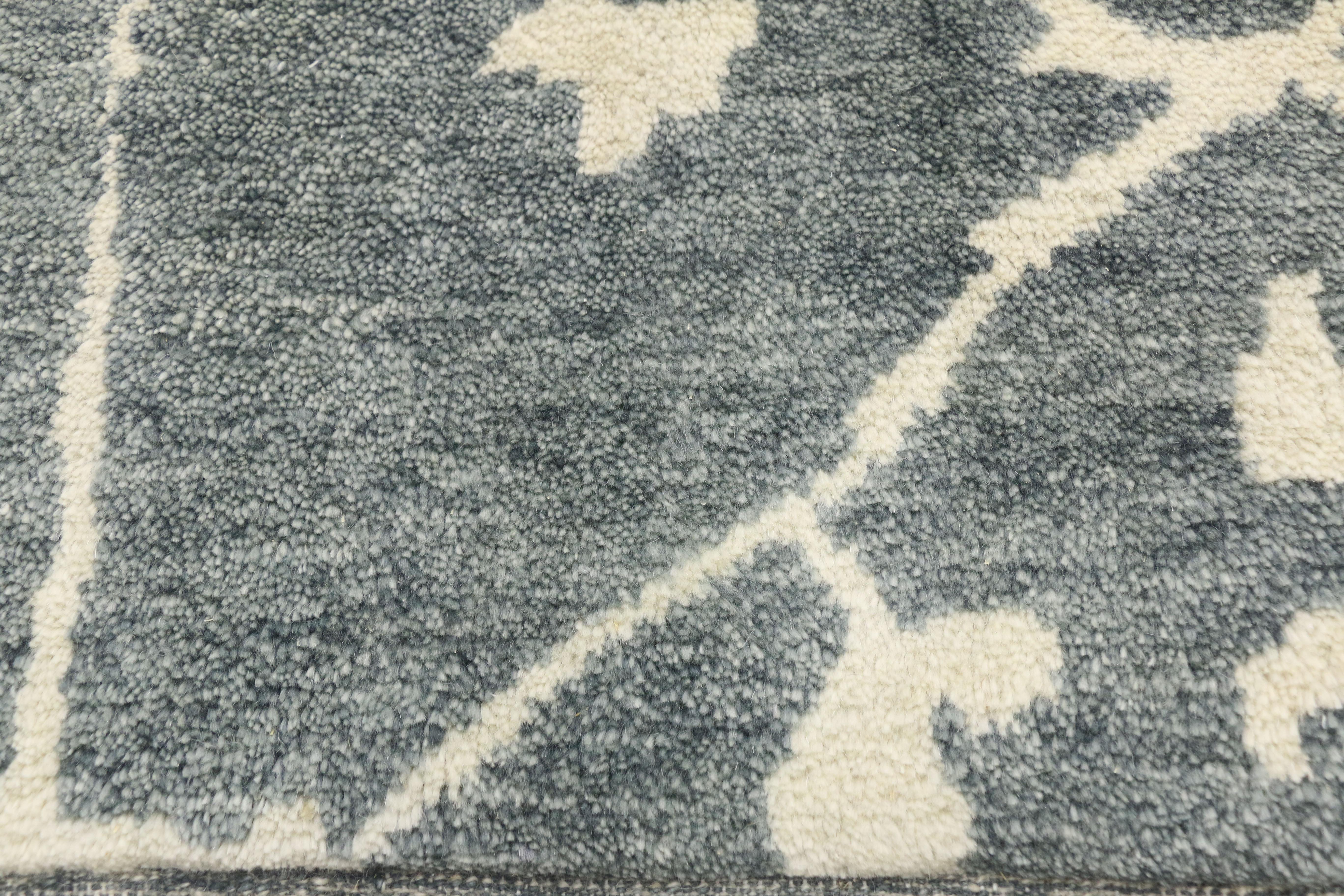 Hand-Knotted New Contemporary Moroccan Area Rug with Organic Modern and Hygge Style For Sale