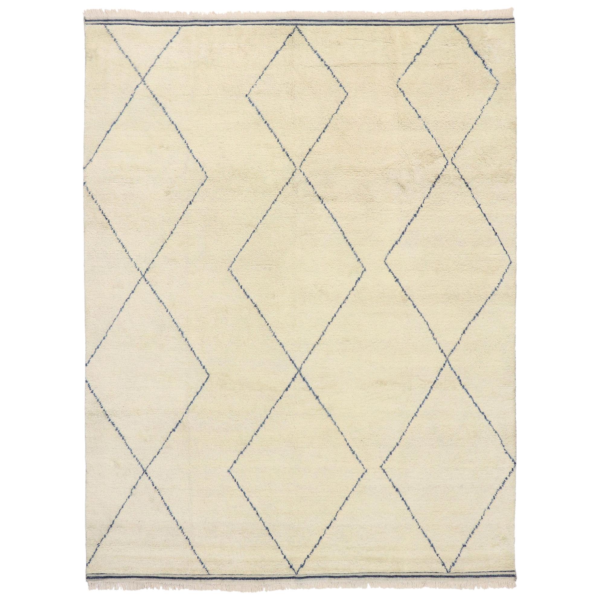 Mid-Century Modern Moroccan Style Rug For Sale