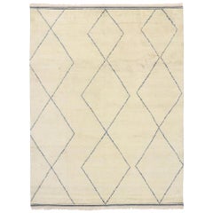Antique Mid-Century Modern Moroccan Style Rug