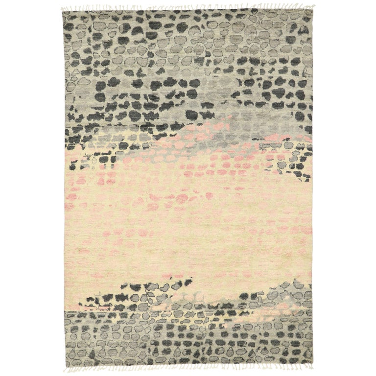 Postmodern Rug New Contemporary Moroccan Area Rug with Postmodern Biomorphic ...