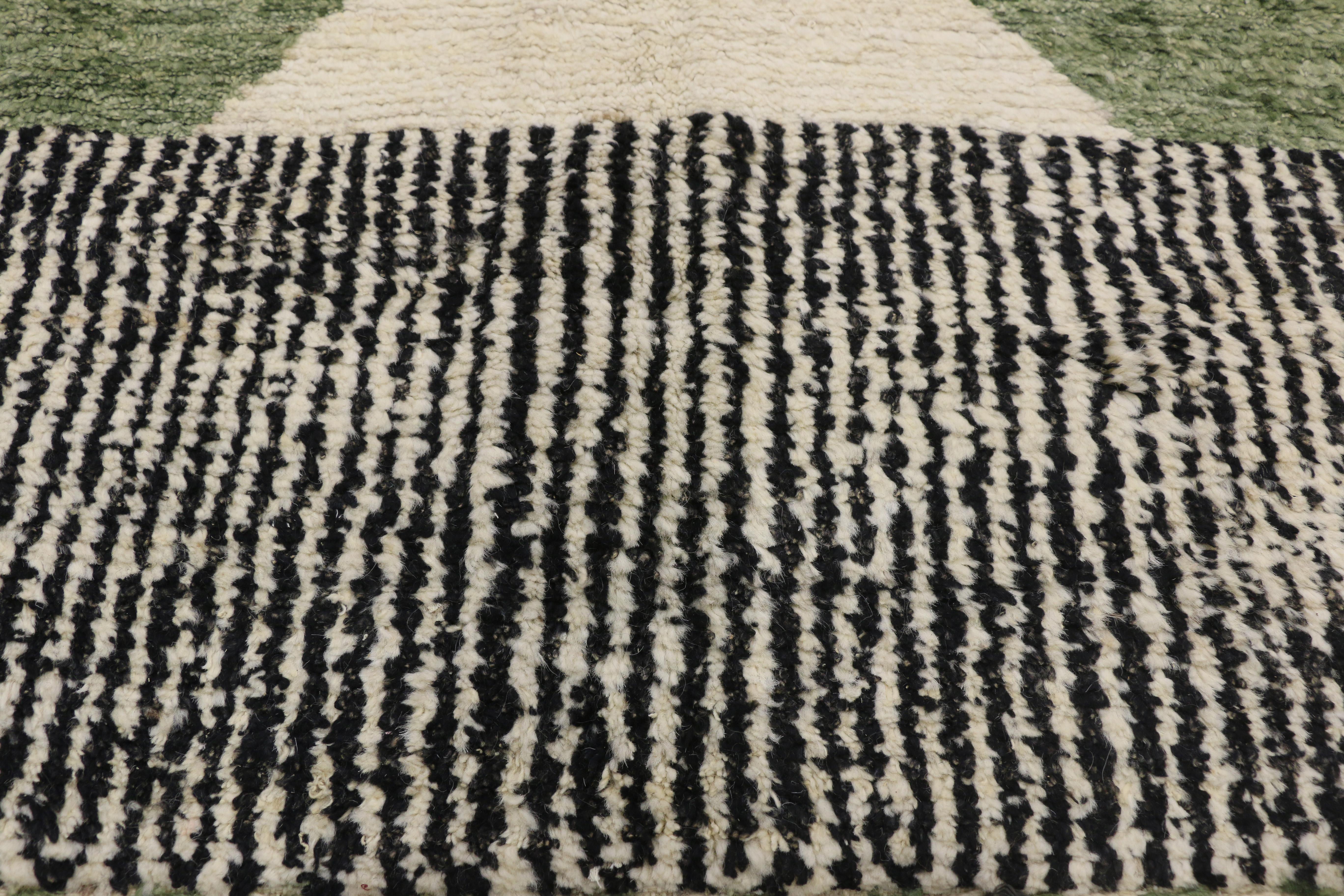 Post-Modern Contemporary Moroccan Style Rug with Postmodern Memphis Style