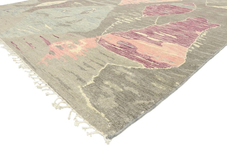 Postmodern Rug New Contemporary Moroccan Area Rug with Postmodern Style in Pastel ...