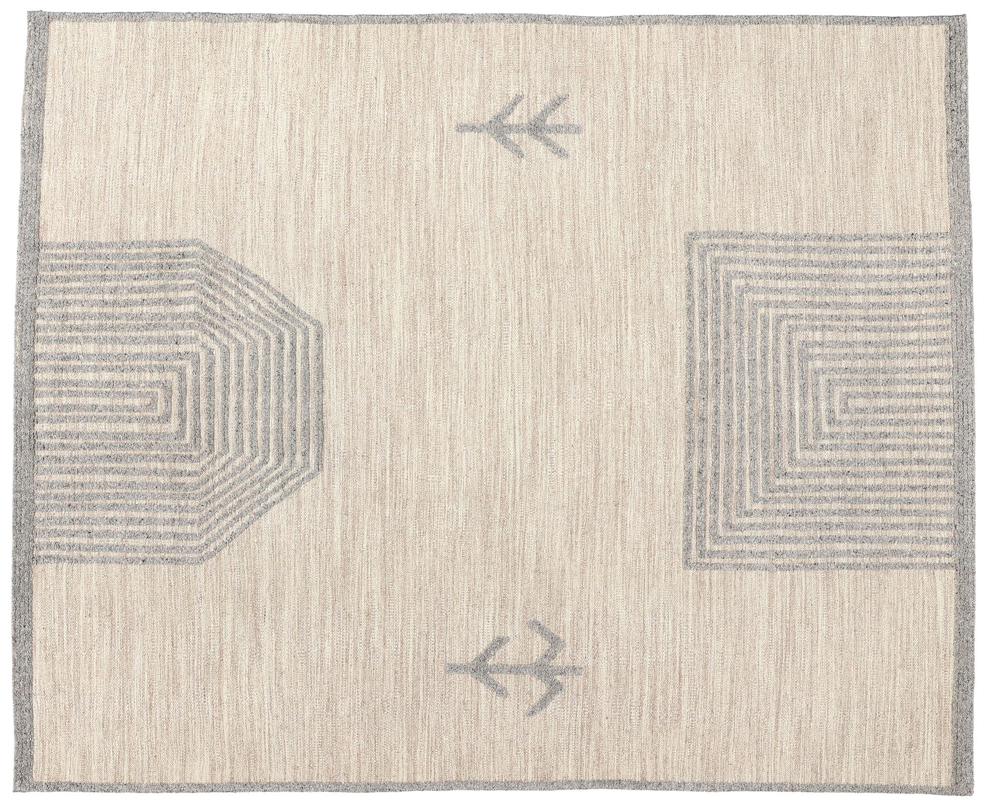 New Contemporary Moroccan High-Low Rug, Tribal Enchantment Meets Brutalism For Sale 3