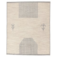New Contemporary Moroccan High-Low Rug, Tribal Enchantment Meets Brutalism