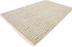 New Contemporary Moroccan Kilim Souf Rug with Raised Design and Modern Style