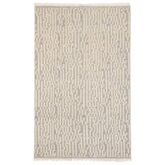 New Contemporary Moroccan Kilim Souf Rug with Raised Design and Modern Style