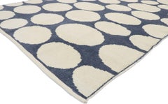 New Contemporary Moroccan Polka Dot Orphism Style Rug Inspired by Yayoi Kusama