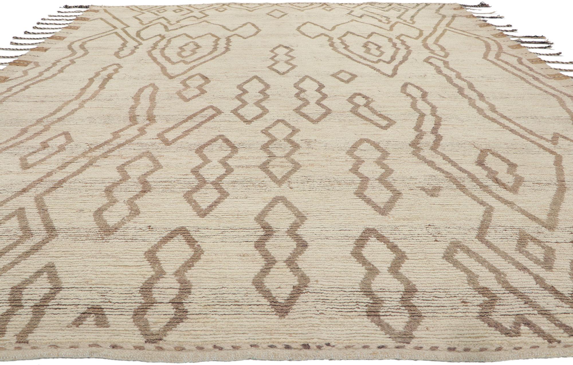 Modern New Contemporary Moroccan Rug For Sale