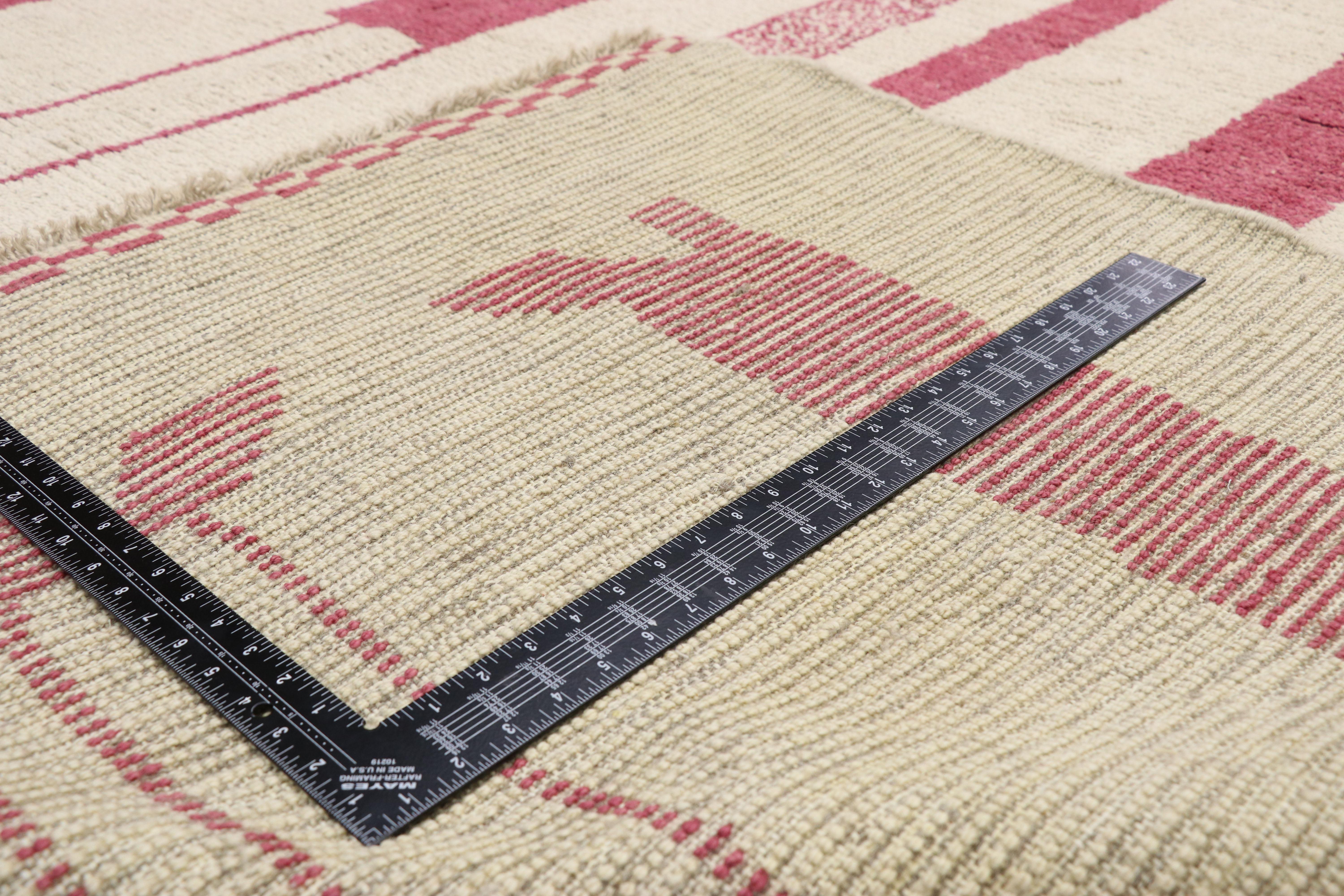 Marokkanischer Teppich, inspiriert von Alberto Giacometti, Dogon-Stamme  (Handgeknüpft) im Angebot