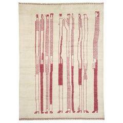 New Moroccan Rug Inspired by Alberto Giacometti Dogon Tribe 