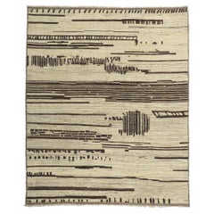 Nouveau tapis marocain contemporain inspiré par Gunta Stolz et le mouvement Bauhaus