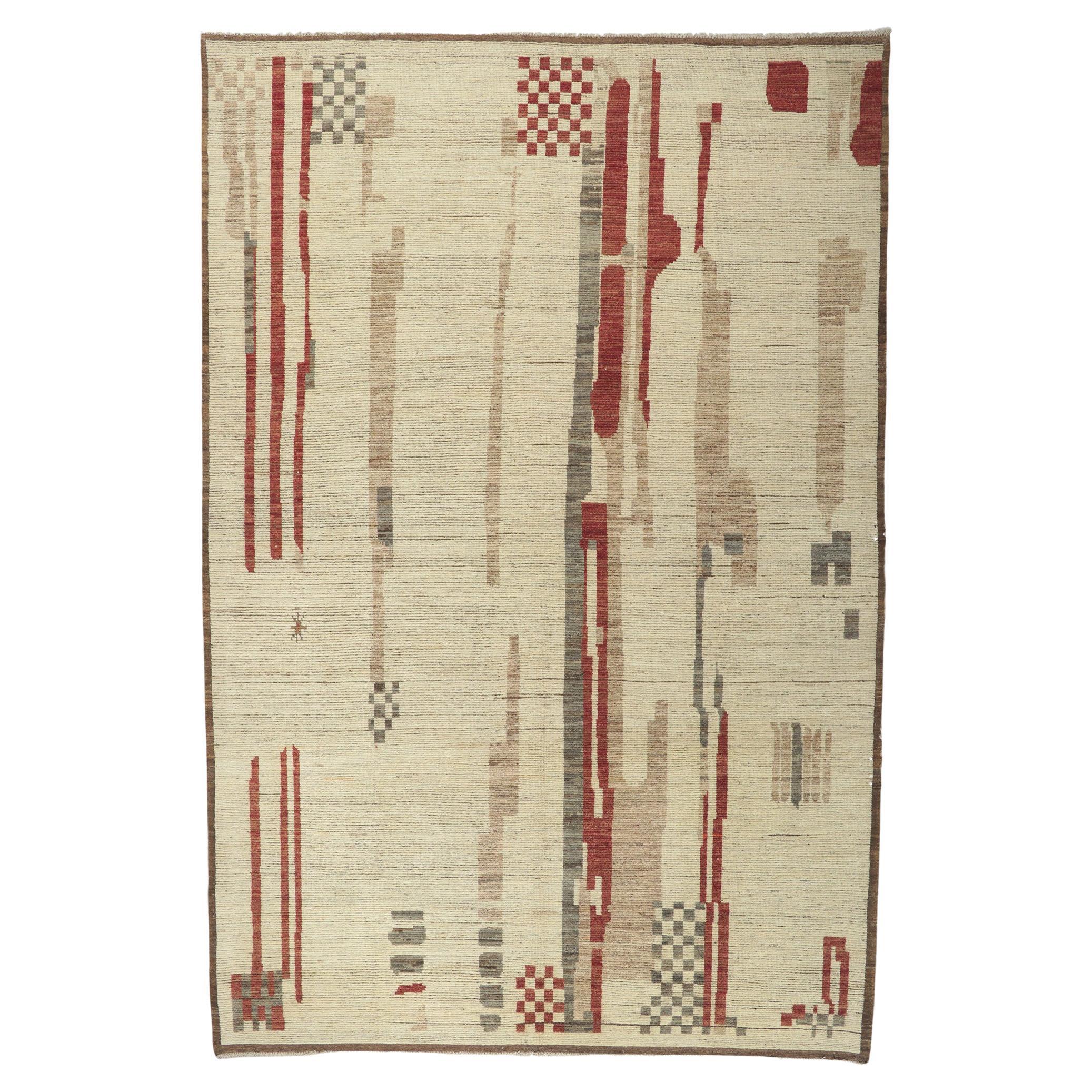 Tapis marocain moderne de style Bauhaus inspiré par Gunta Stolz en vente