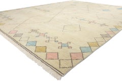 New Contemporary Moroccan Rug, Tribal Enchantment Meets Boho Chic