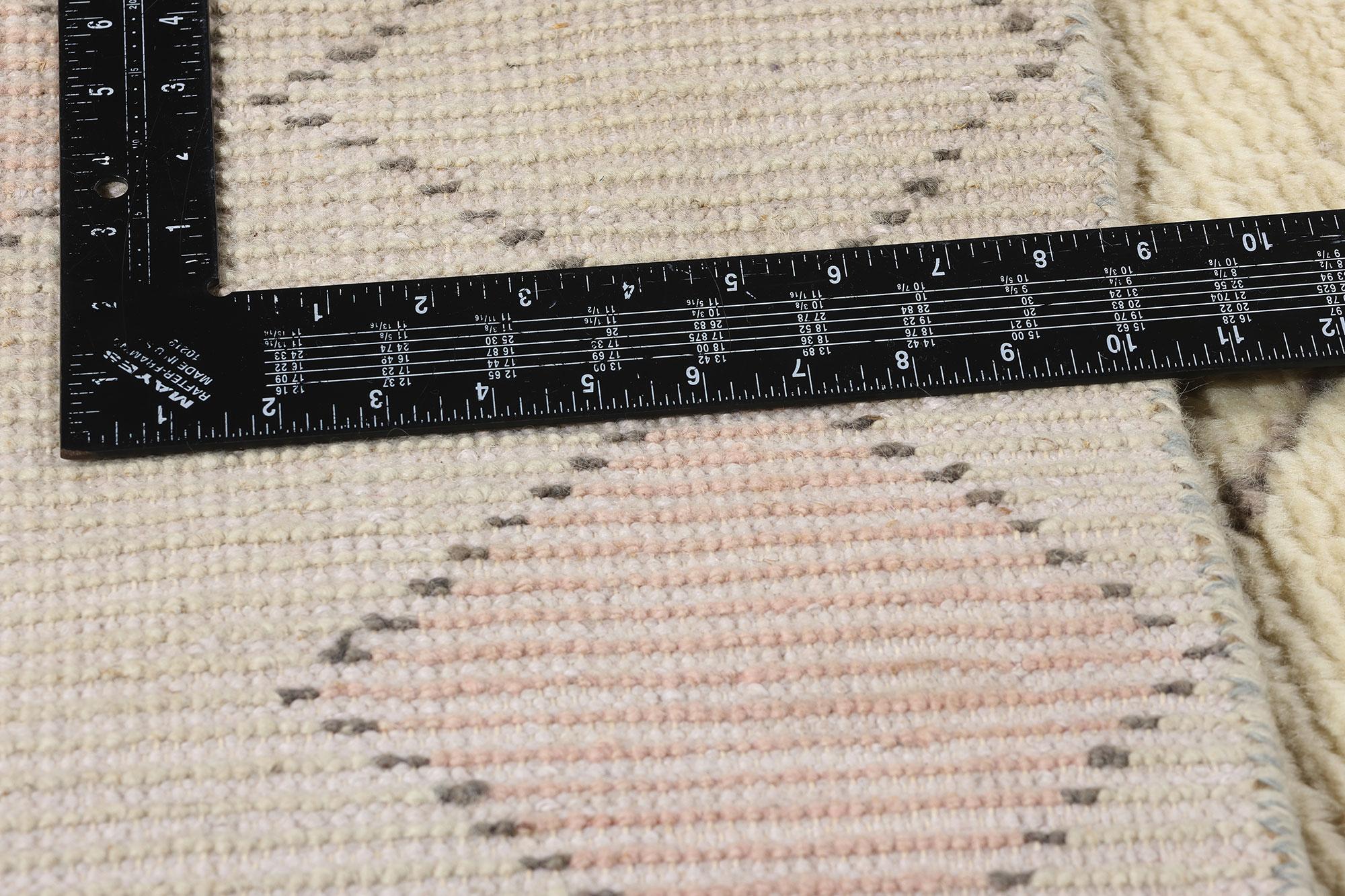 Indian New Contemporary Moroccan Rug, Tribal Enchantment Meets Boho Chic For Sale