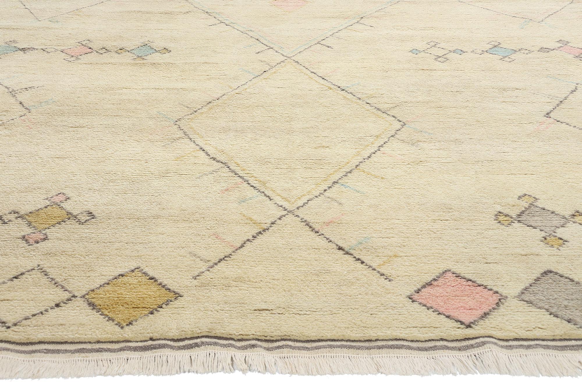 New Contemporary Moroccan Rug, Tribal Enchantment Meets Boho Chic In New Condition For Sale In Dallas, TX