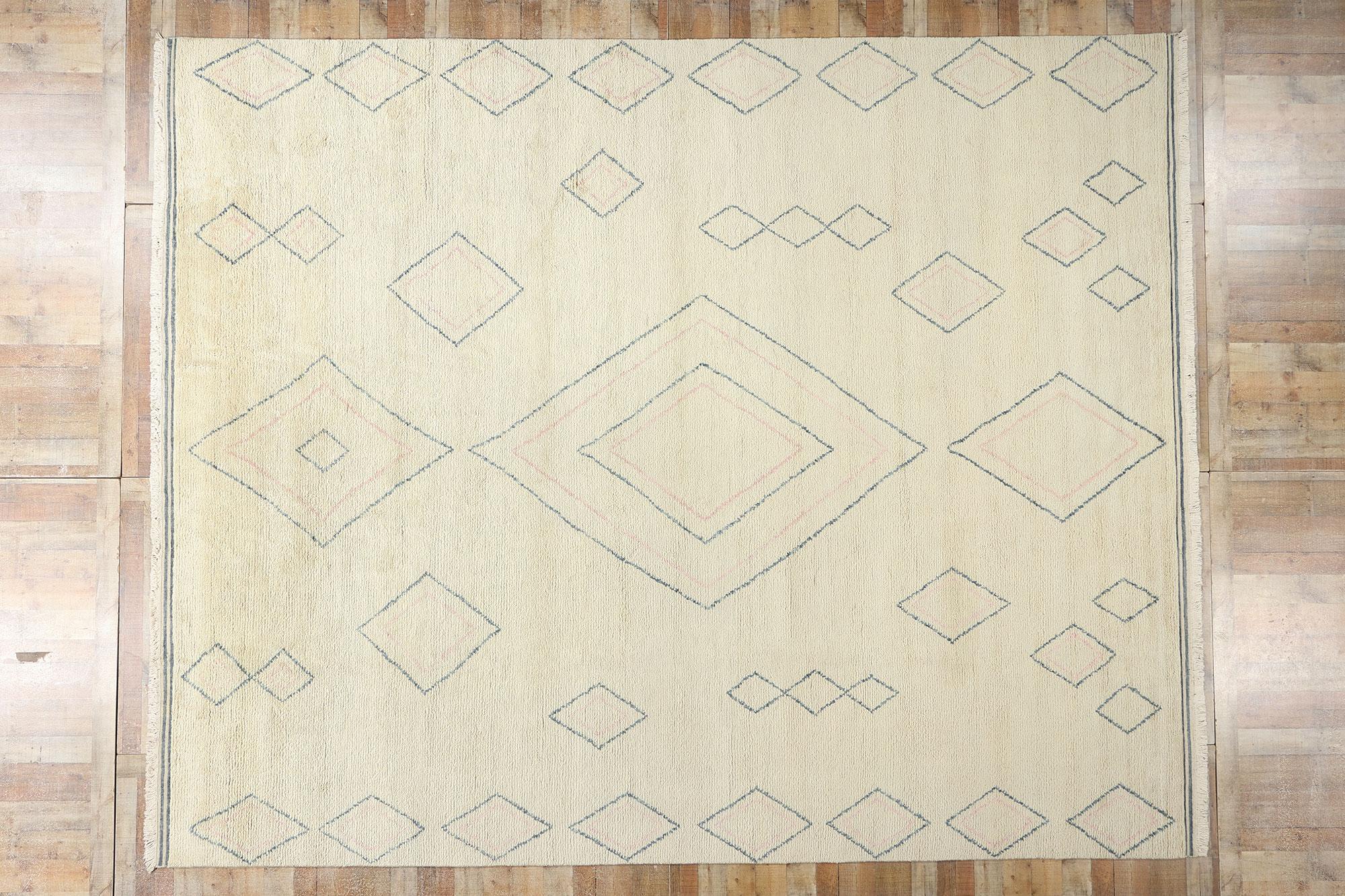 New Contemporary Moroccan Rug, Tribal Enchantment Meets Boho Chic For Sale 2