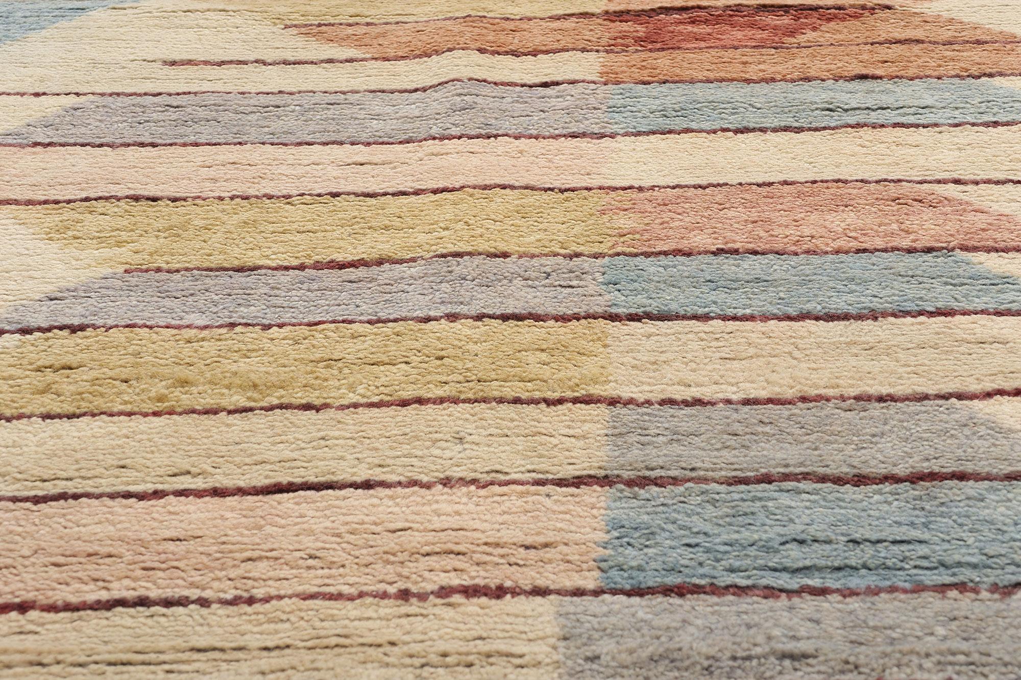 New Contemporary Moroccan Rug, Stammeszauber trifft auf gemütlichen Boho Chic (Handgeknüpft) im Angebot