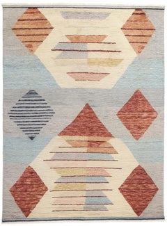 New Contemporary Moroccan Rug, Tribal Enchantment Meets Cozy Boho Chic