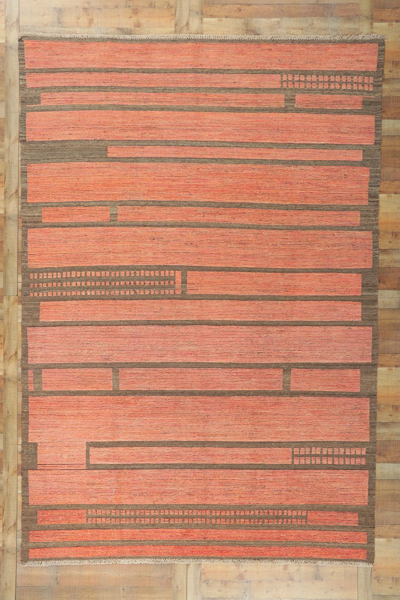 New Contemporary Moroccan Rug with Bauhaus Style In New Condition For Sale In Dallas, TX