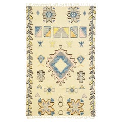 New Contemporary Moroccan Rug with Boho Chic Tribal Style with Hygge Vibes