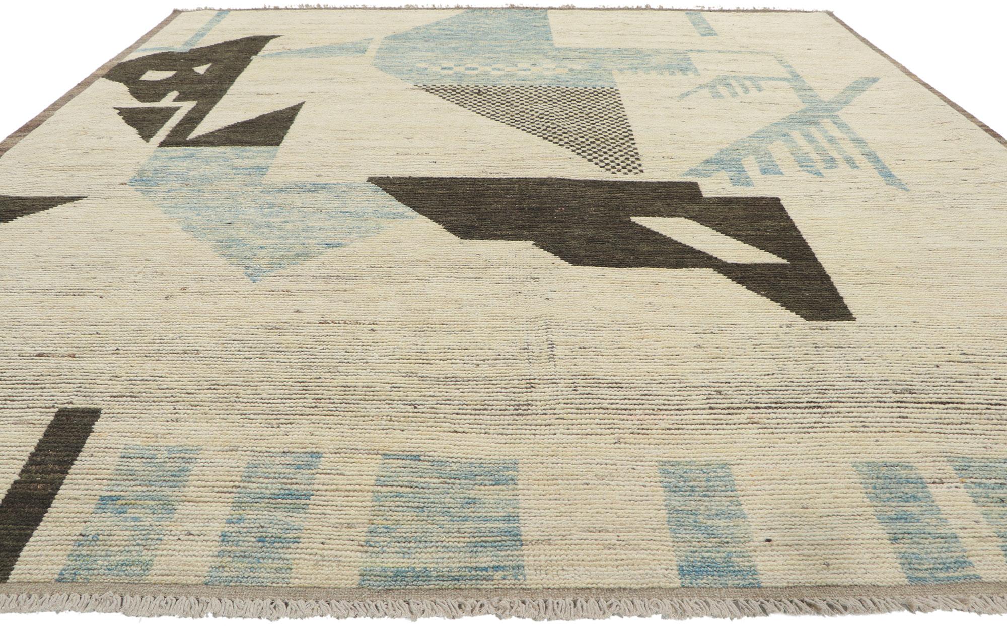 Brutalisme Nouveau tapis marocain contemporain de style brutaliste en vente