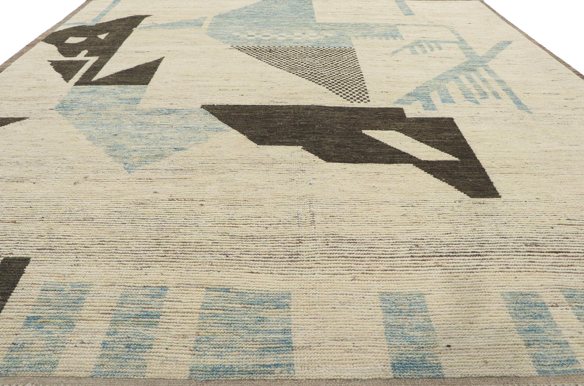 Pakistanais Nouveau tapis marocain contemporain de style brutaliste en vente