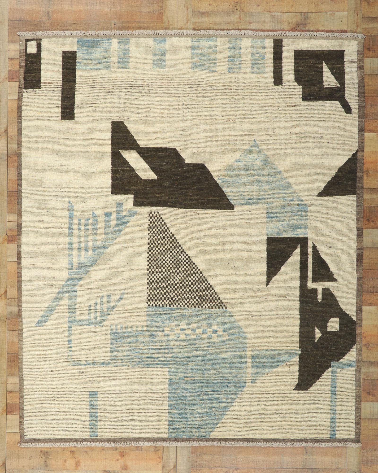 Nouveau tapis marocain contemporain de style brutaliste Neuf - En vente à Dallas, TX