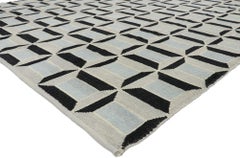 New Contemporary Moroccan Rug with Cubist Bauhaus Style