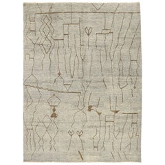 New Contemporary Moroccan Rug with Expressionist Style Inspired by Cy Twombly