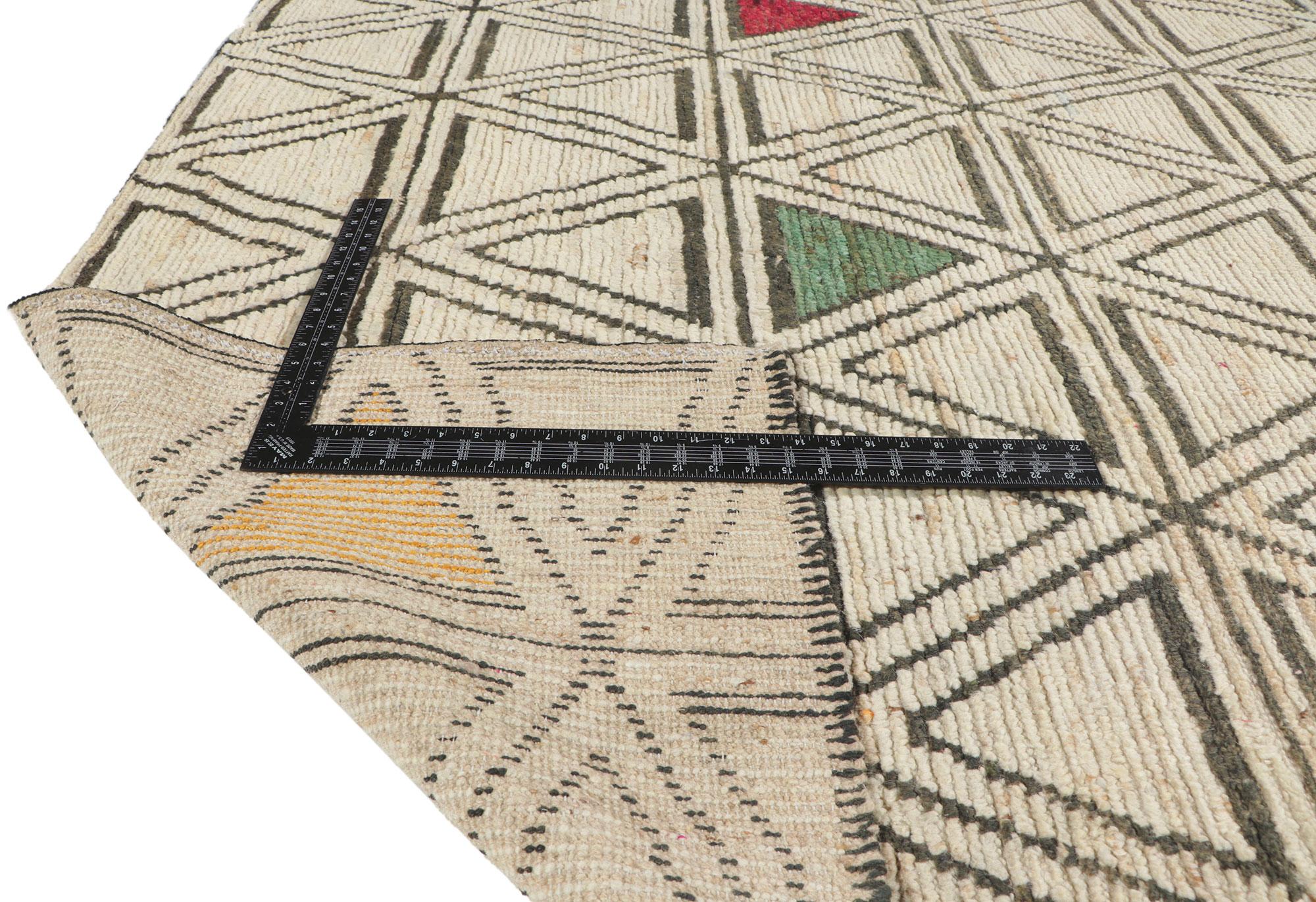 Nueva alfombra geométrica marroquí, teselado triangular Moderno en venta