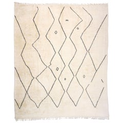 New Contemporary Moroccan Rug with Mid-Century Modern Style and Cozy Hygge Vibes