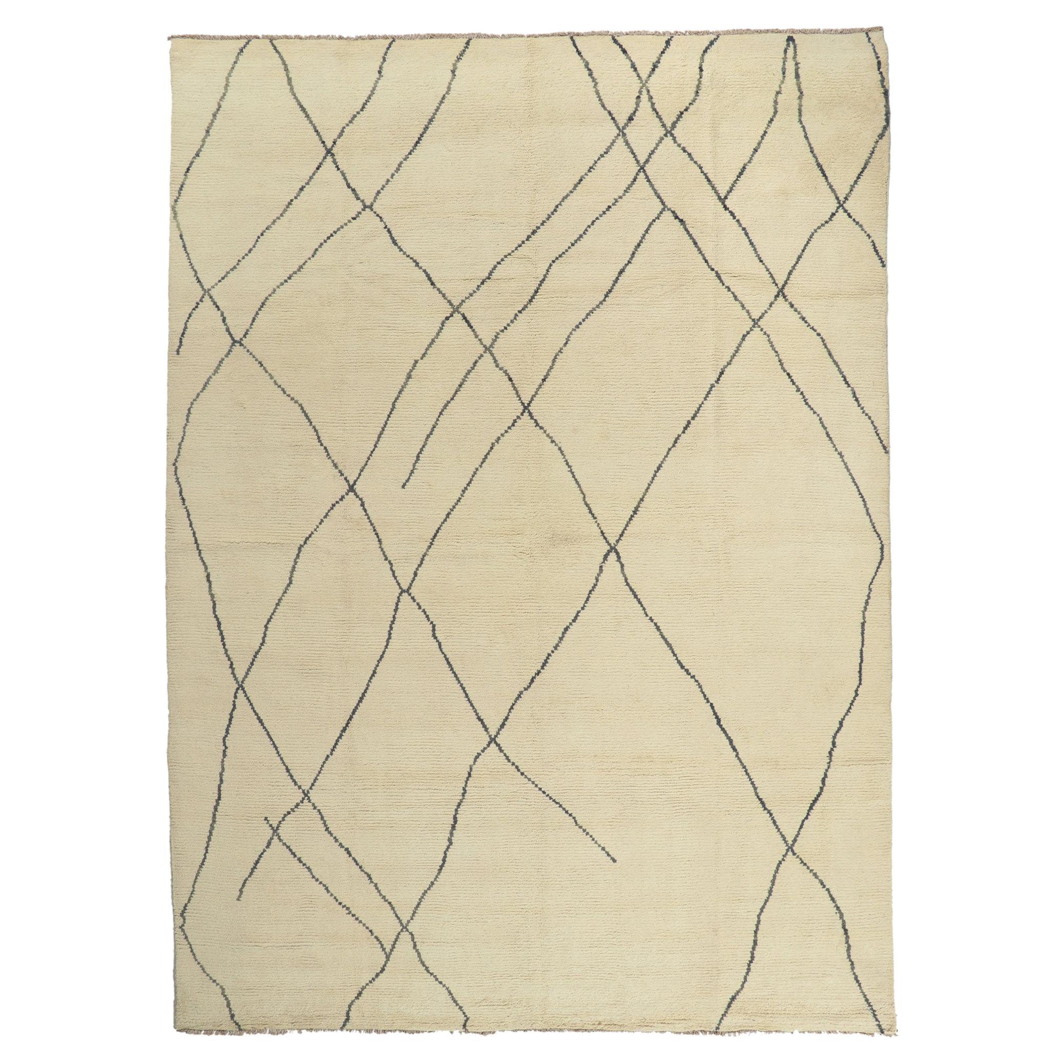 Nouveau tapis marocain contemporain de style moderne 