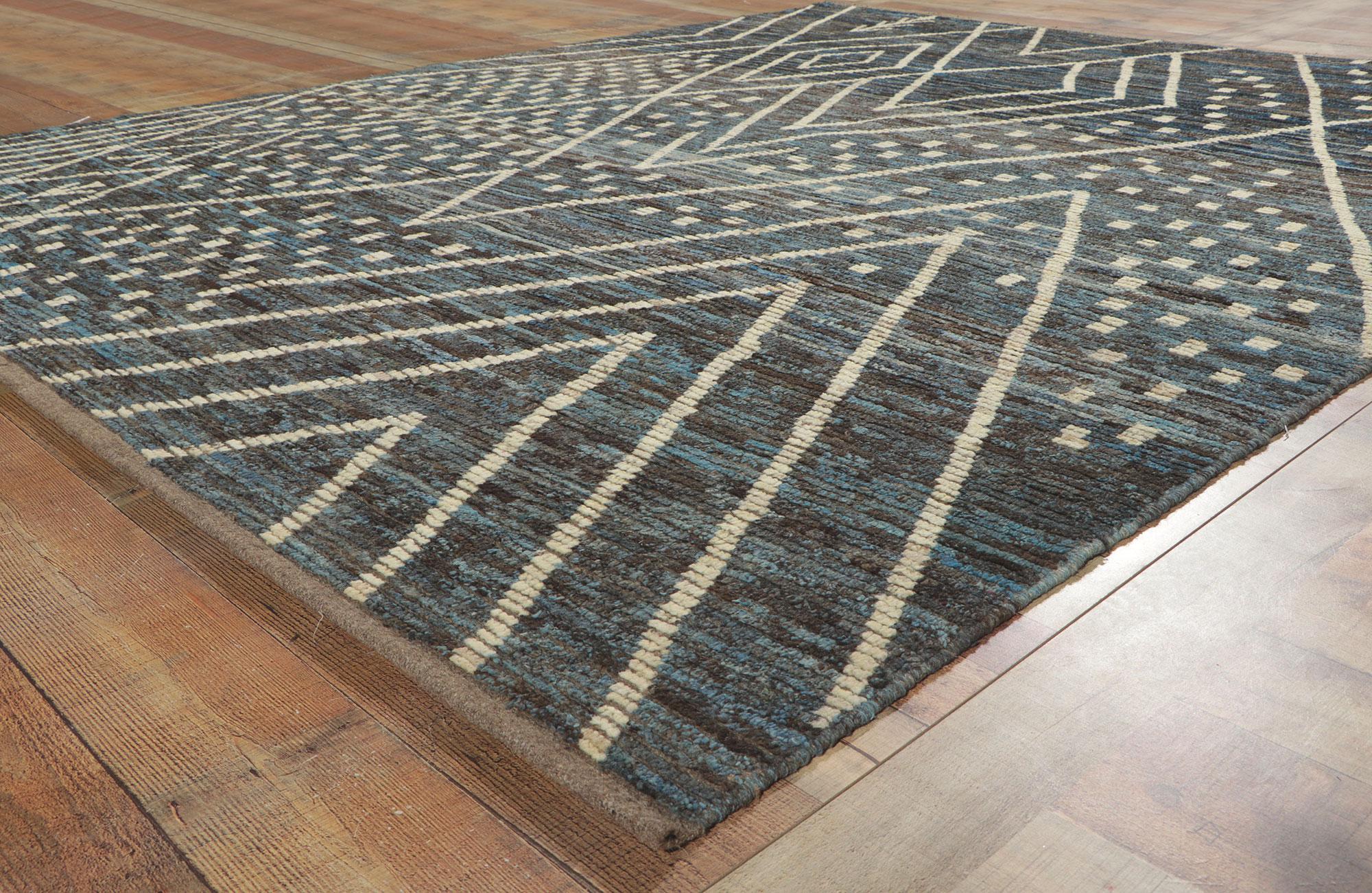 New Desert Nightfall Organic Modern Moroccan Rug, 08'02 x 10'02 For Sale 1