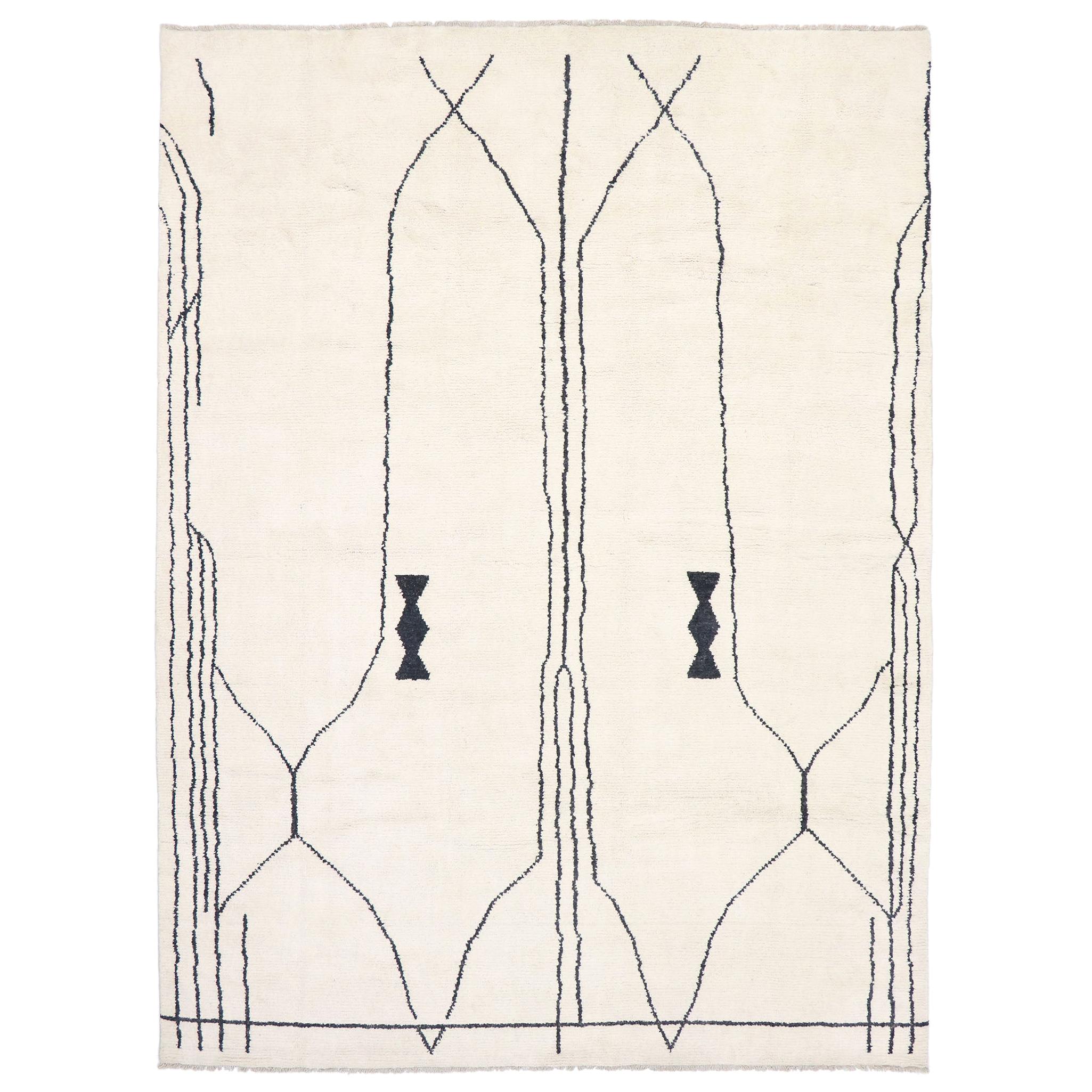 New Contemporary Moroccan Rug with Modern Tribal Style For Sale