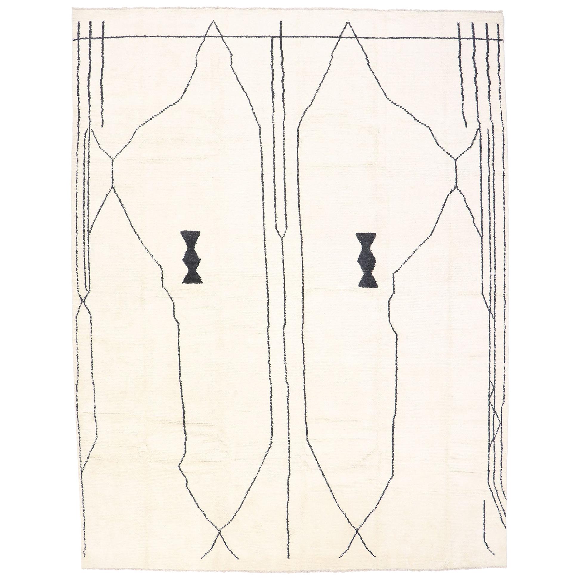 New Contemporary Moroccan Rug with Modern Tribal Style