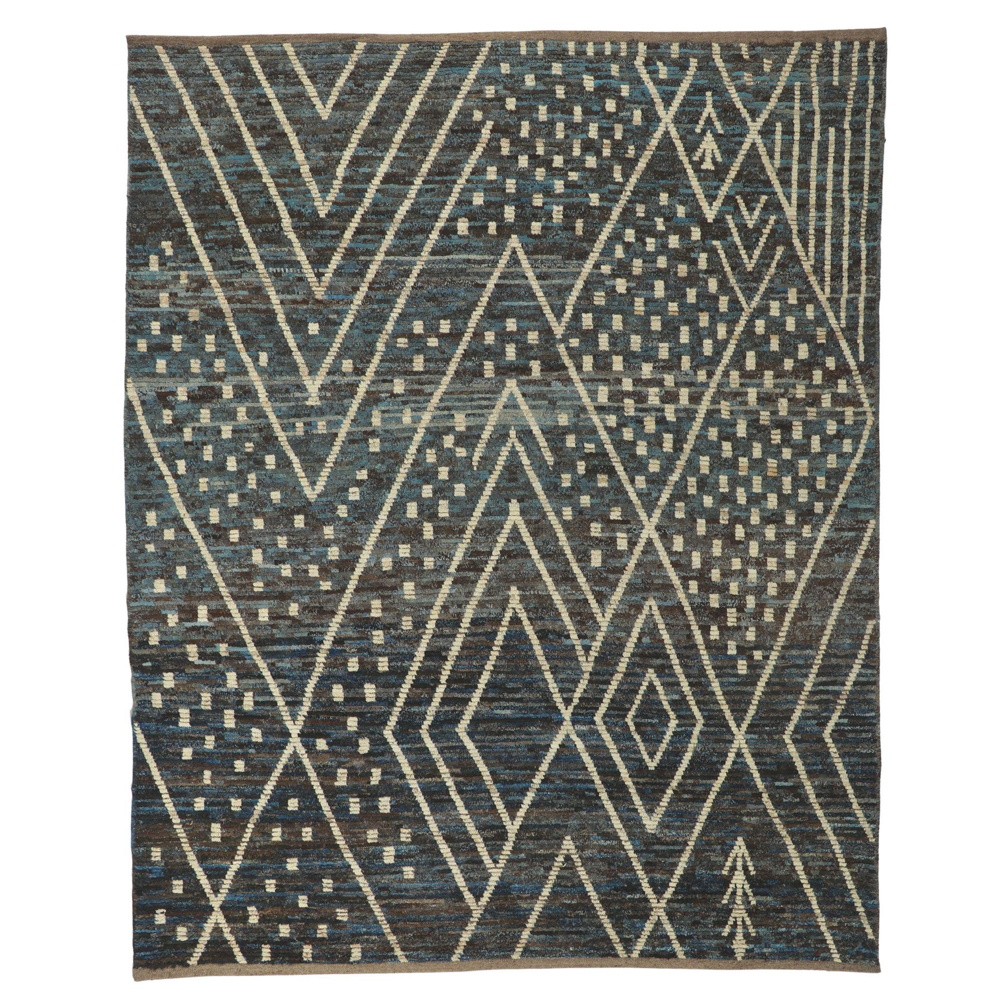 New Contemporary Moroccan Rug with Modern Tribal Style For Sale