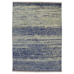 New Contemporary Moroccan Rug with Organic Modern Beach Style