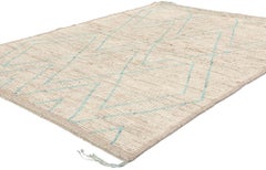 Nuovo tappeto marocchino organico moderno con stile minimalista