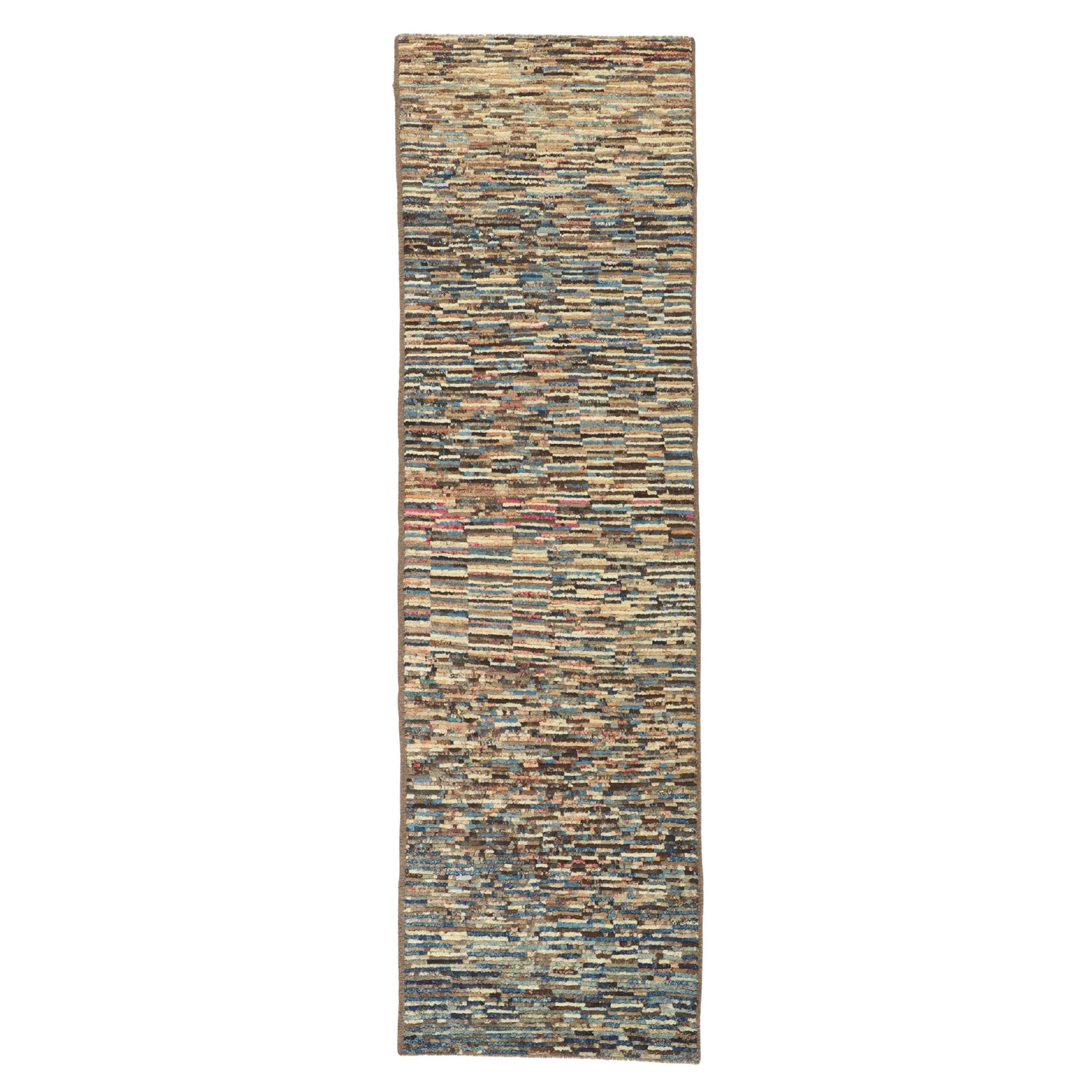 New Contemporary Moroccan Runner with Modern Style