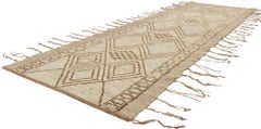 New Contemporary Moroccan Style Runner with Short Pile