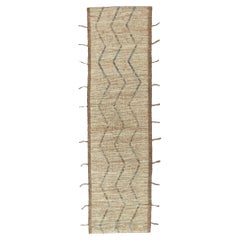 New Contemporary Moroccan Runner with Short Pile