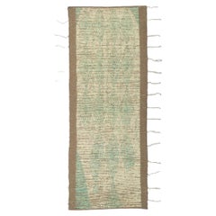 New Contemporary Moroccan Style Runner with Short Pile