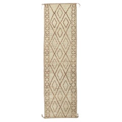 New Contemporary Moroccan Runner with Short Pile