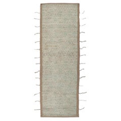 New Contemporary Moroccan Runner with Short Pile