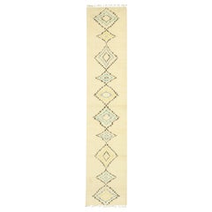New Contemporary Moroccan Shag Hallway Runner with Cozy Boho Chic Tribal Style