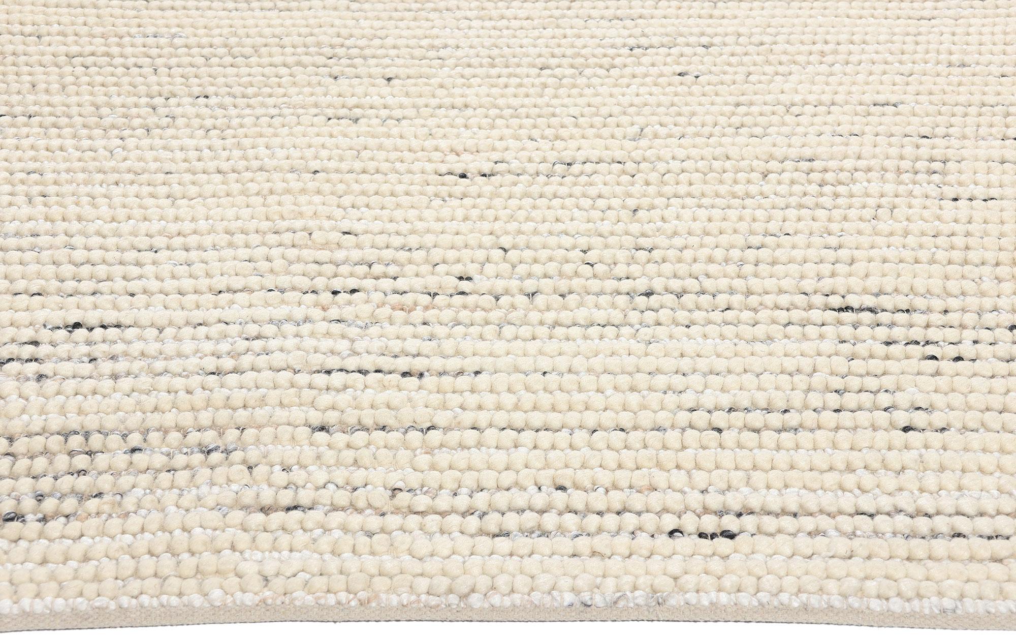 Nueva alfombra marroquí contemporánea Shibui con textura alta-baja Indio en venta