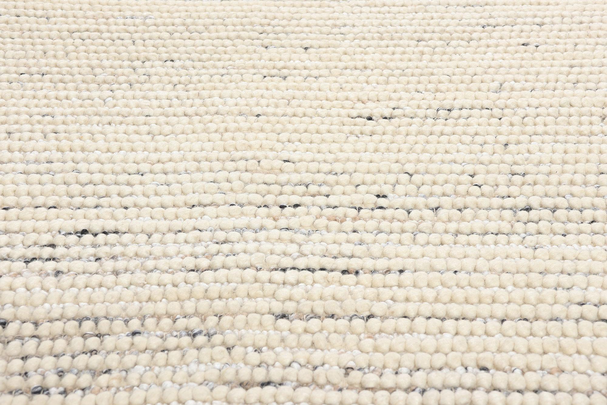 Nueva alfombra marroquí contemporánea Shibui con textura alta-baja Tejido a mano en venta